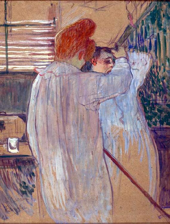Henri de toulouse-lautrec Woman Combing her Hair China oil painting art
